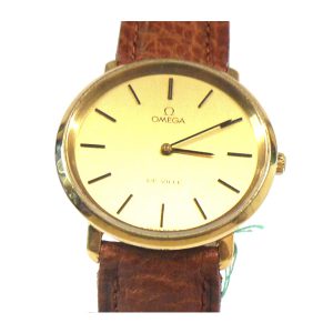 Reloj Omega De Ville Movimiento De Cuerda Caja Chapada Con Fondo De Acero 36Mm