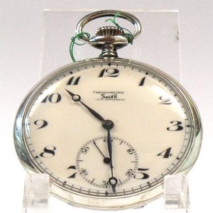 Reloj Bolsillo Solvil Paul Ditisheim Mecanico Caja De Acero 49Mm