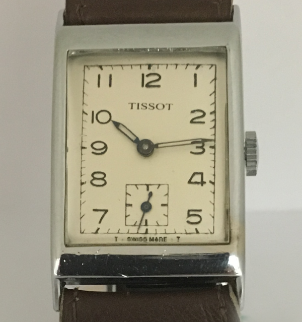 Reloj De Pulsera Tissot De Cuerda Caja Rectangular